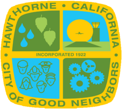Coat of arms of Hawthorne, California